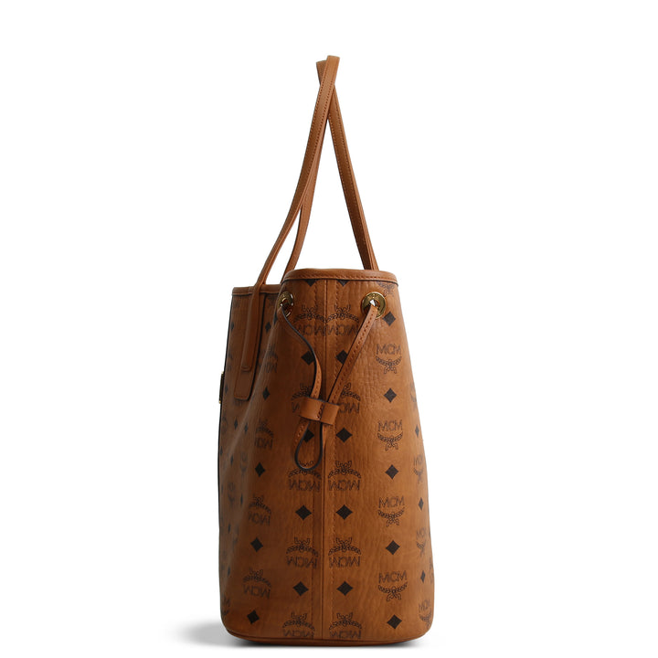 MCM Reversible Liz Shopper Visetos Tote w/ Pouch