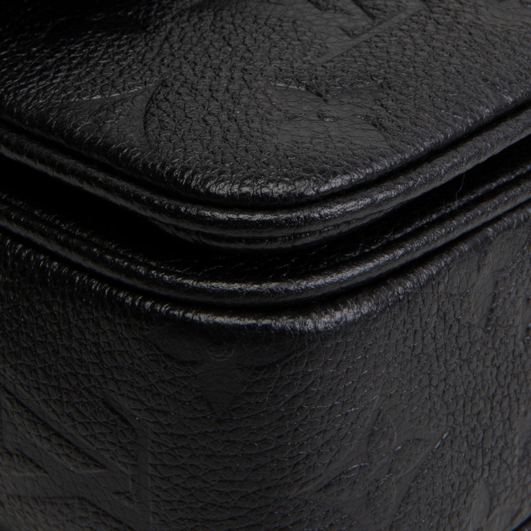 LOUIS VUITTON Monogram Empreinte Marceau Shoulder Bag - Black