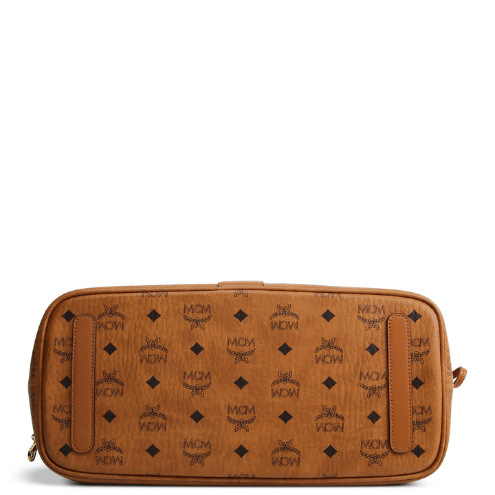MCM Reversible Liz Shopper Visetos Tote w/ Pouch