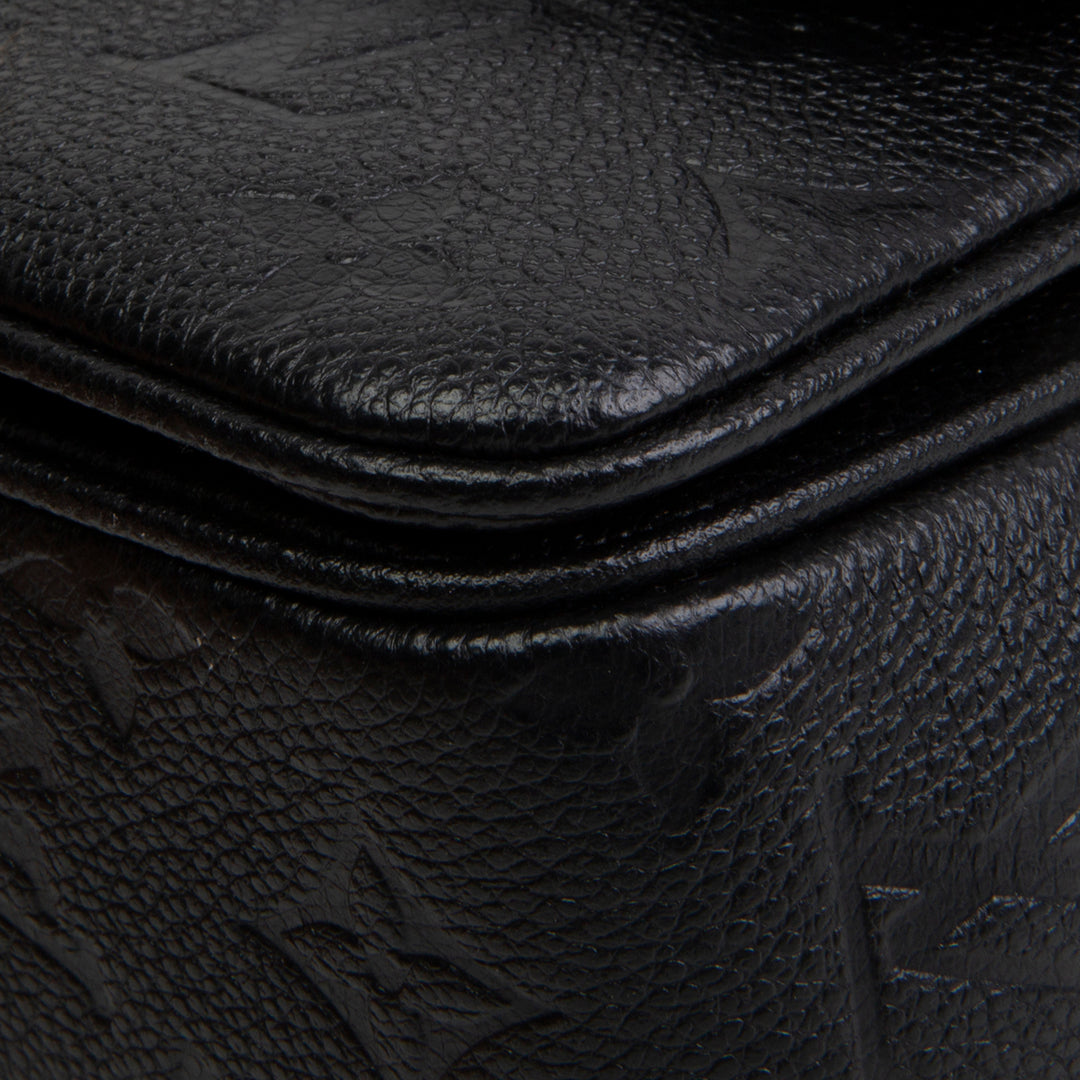LOUIS VUITTON Monogram Empreinte Marceau Shoulder Bag - Black