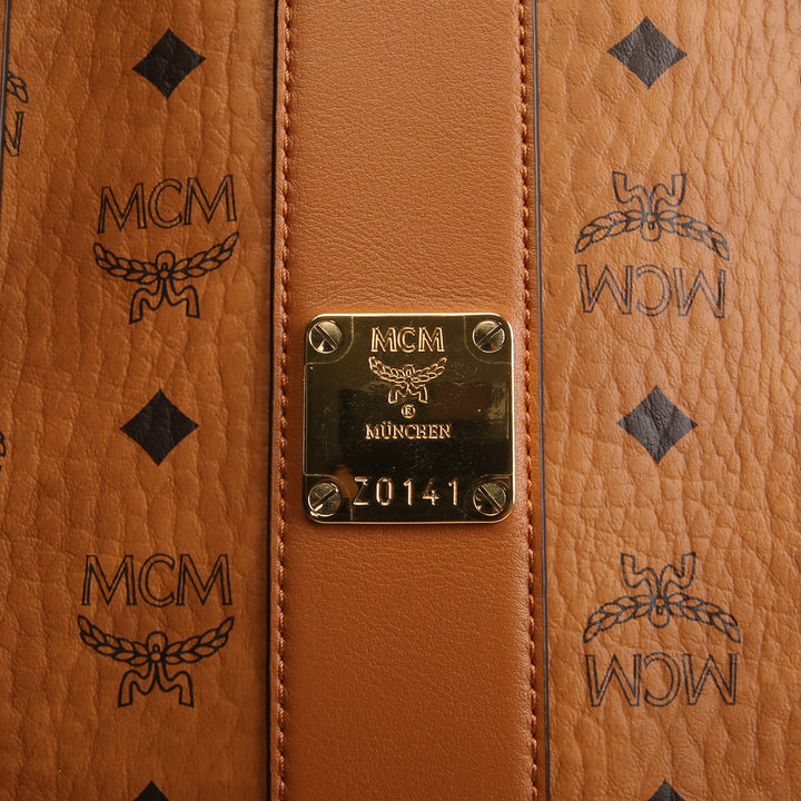 MCM Reversible Liz Shopper Visetos Tote w/ Pouch
