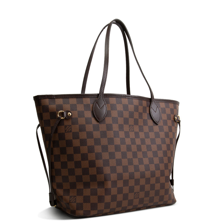 LOUIS VUITTON Damier Ebene Neverfull MM w/ Pouch