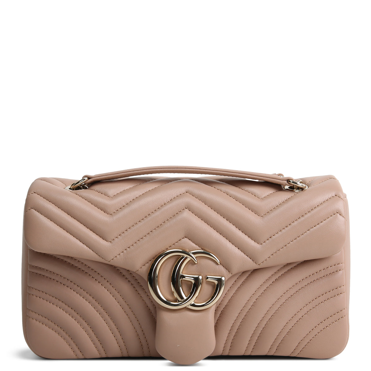 GUCCI GG Marmont Medium Shoulder Bag - Beige