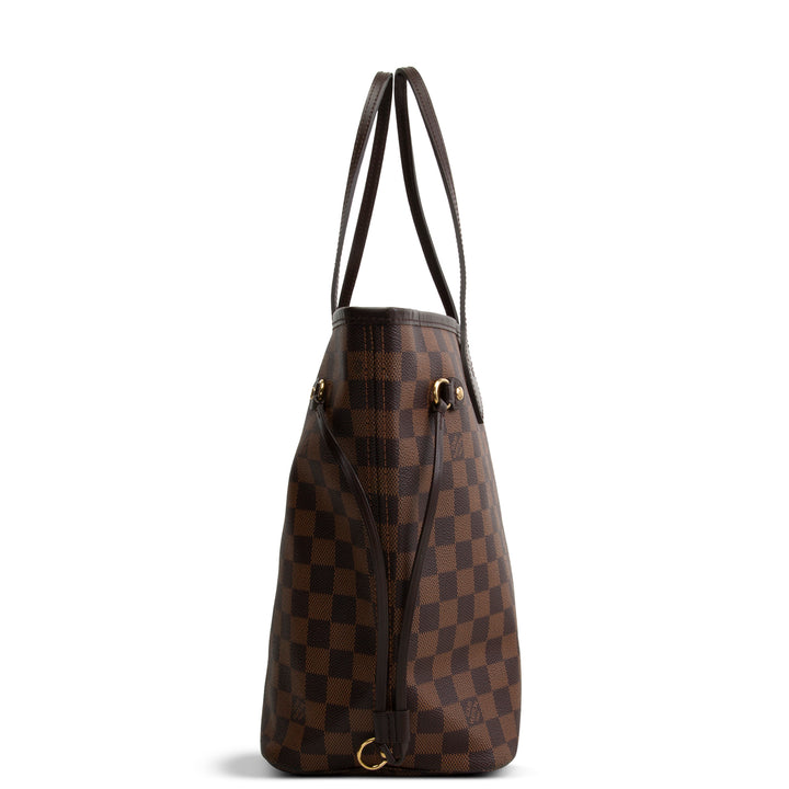LOUIS VUITTON Damier Ebene Neverfull MM w/ Pouch