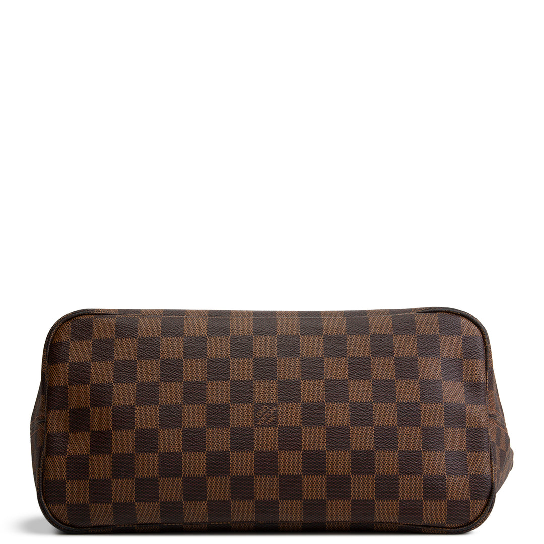 LOUIS VUITTON Damier Ebene Neverfull MM w/ Pouch