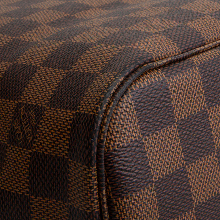 LOUIS VUITTON Damier Ebene Neverfull MM w/ Pouch