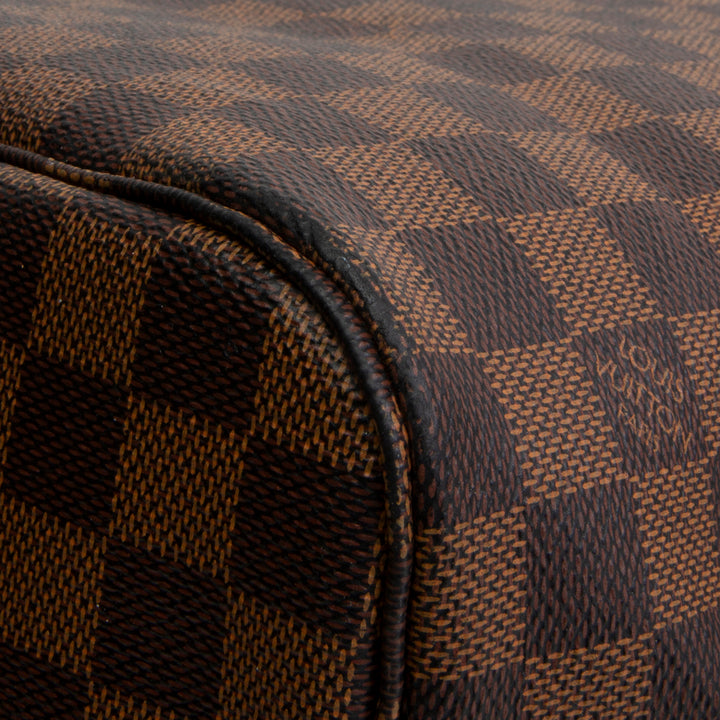 LOUIS VUITTON Damier Ebene Neverfull MM w/ Pouch