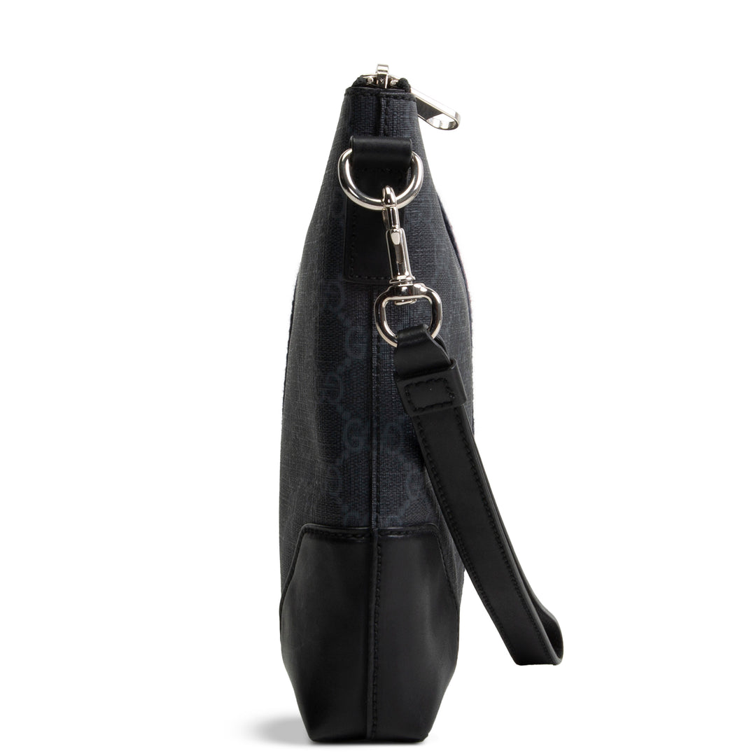 GUCCI GG Supreme Wristlet Pouch - Black