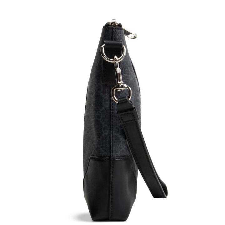 GUCCI GG Supreme Wristlet Pouch - Black