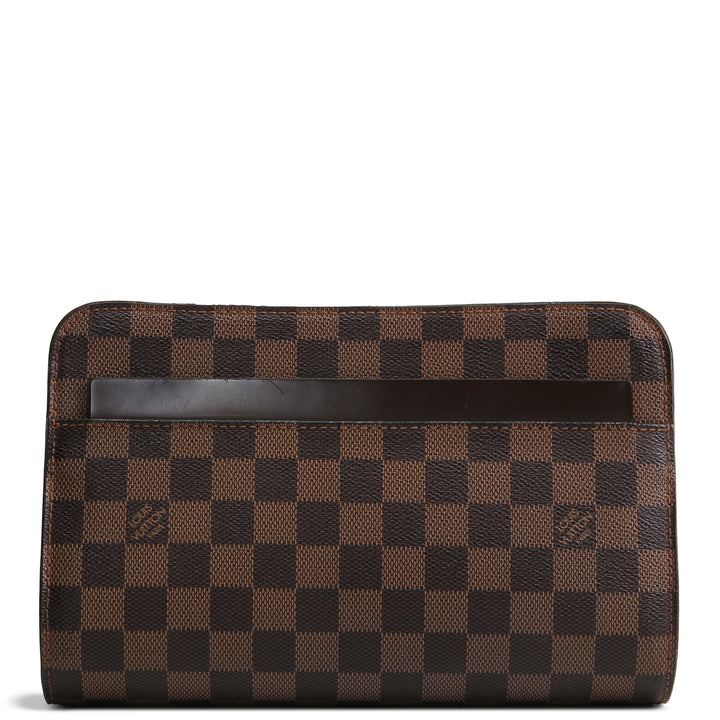 LOUIS VUITTON Damier Ebene Saint Louis Clutch