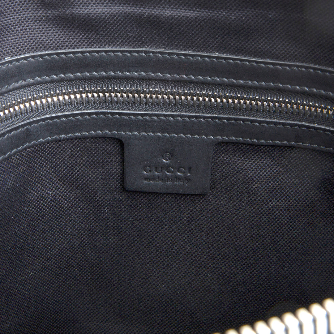 GUCCI GG Supreme Wristlet Pouch - Black
