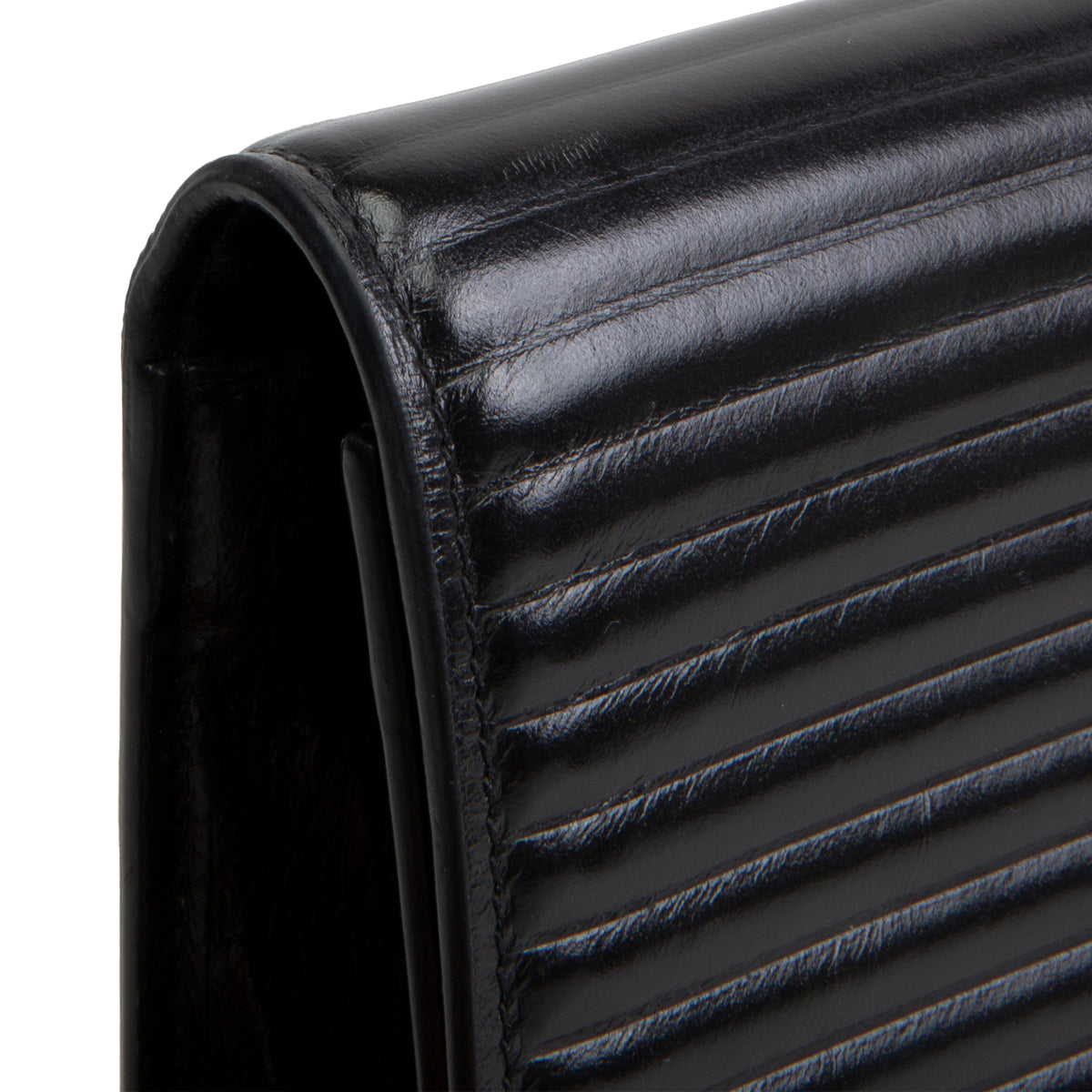 SAINT LAURENT Horizontal Quilted Monogram Clutch