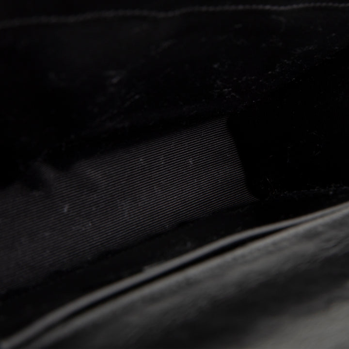SAINT LAURENT Horizontal Quilted Monogram Clutch