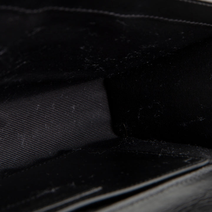 SAINT LAURENT Horizontal Quilted Monogram Clutch