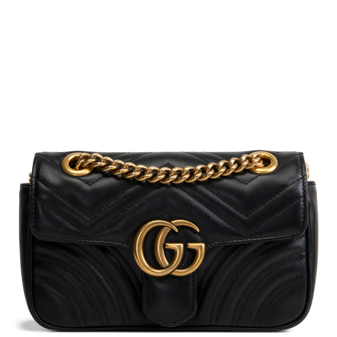 GUCCI GG Marmont Small Shoulder Bag - Black