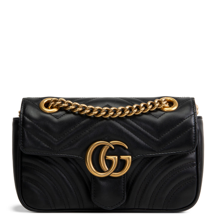 GUCCI GG Marmont Small Shoulder Bag - Black