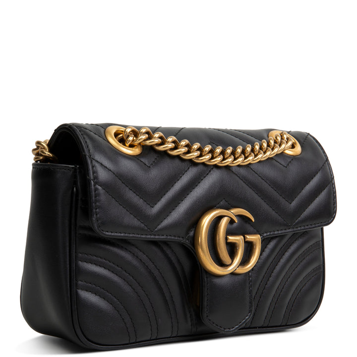 GUCCI GG Marmont Small Shoulder Bag - Black