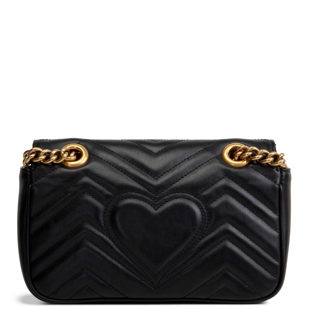 GUCCI GG Marmont Small Shoulder Bag - Black