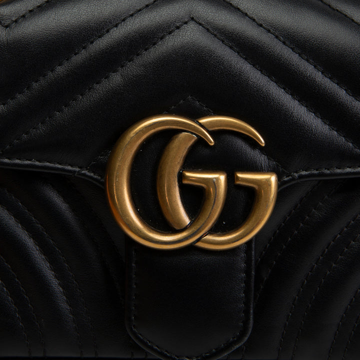 GUCCI GG Marmont Small Shoulder Bag - Black