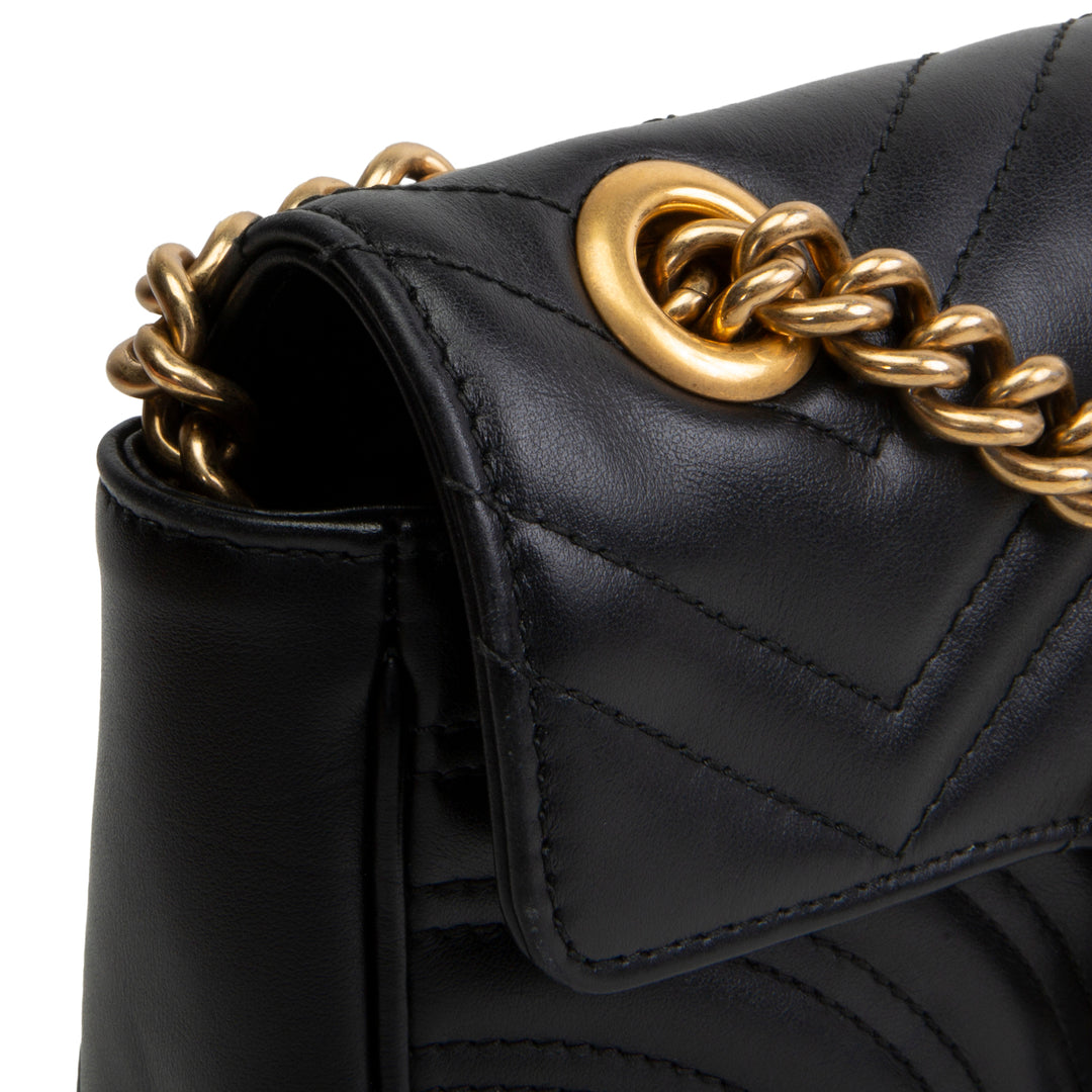 GUCCI GG Marmont Small Shoulder Bag - Black