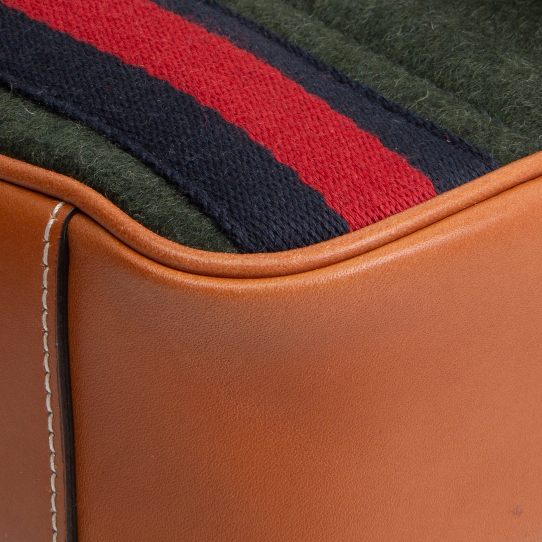 GUCCI Striped Wool Marmont Shoulder Bag
