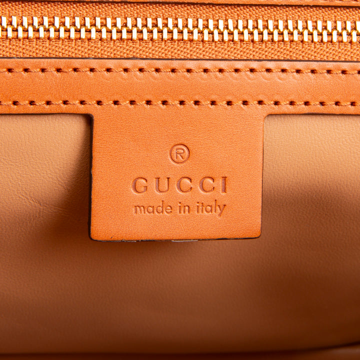 GUCCI Striped Wool Marmont Shoulder Bag
