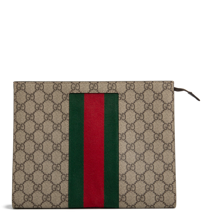 GUCCI GG Supreme Ophidia Web Pouch