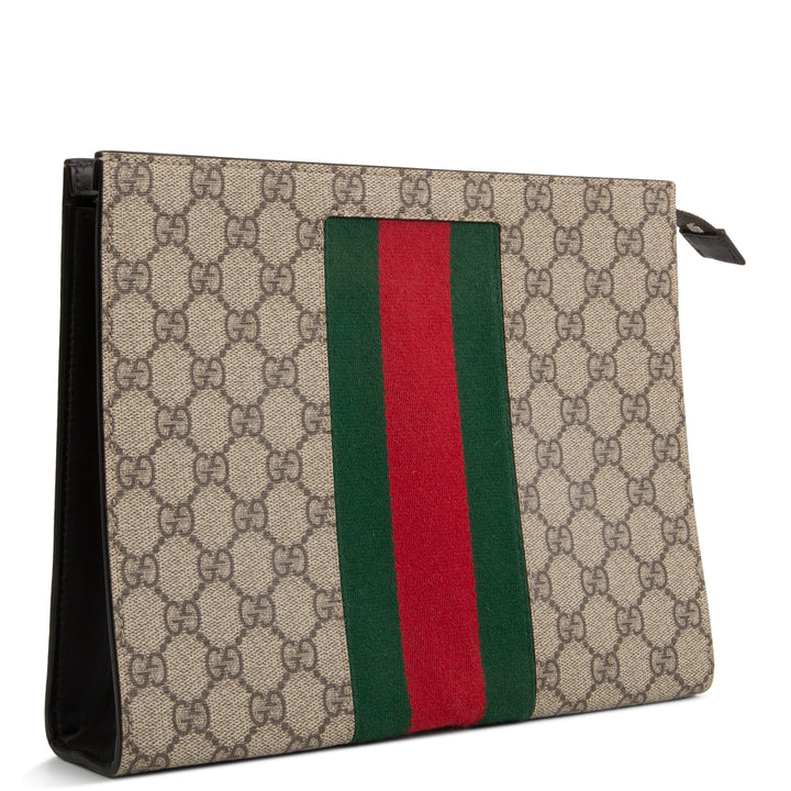 GUCCI GG Supreme Ophidia Web Pouch