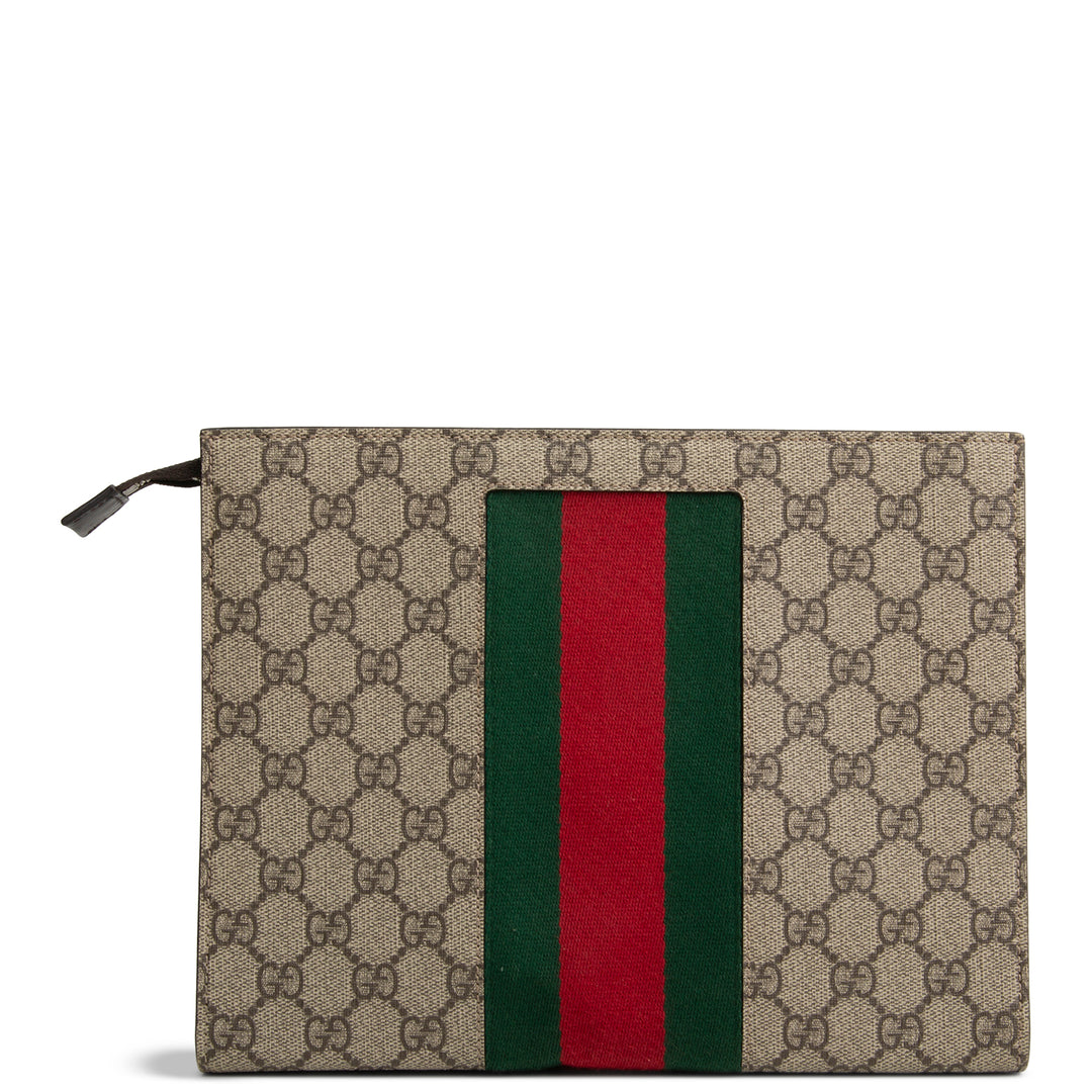 GUCCI GG Supreme Ophidia Web Pouch