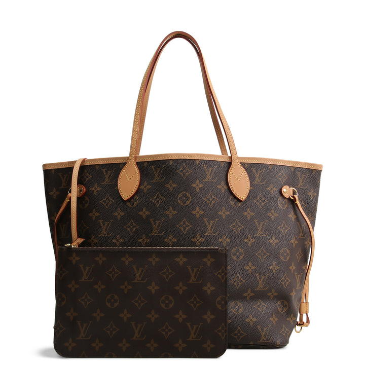 LOUIS VUITTON Monogram Neverfull MM w/ Pouch