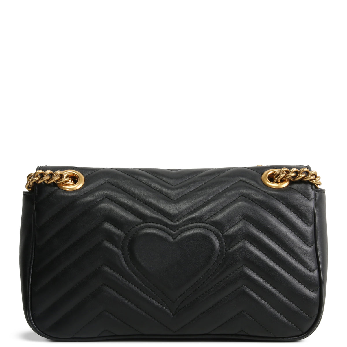 GUCCI Small GG Marmont Shoulder Bag - Black
