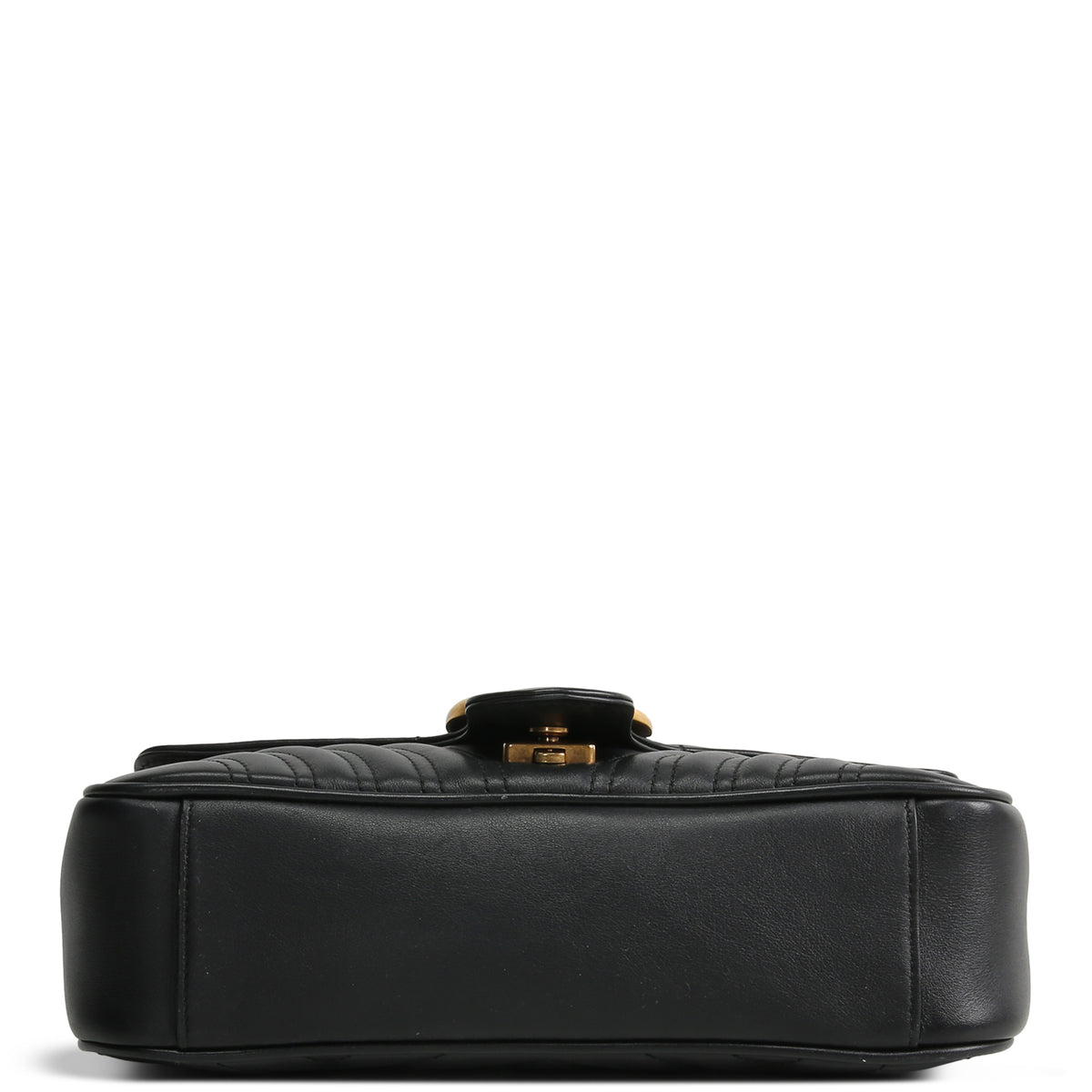 GUCCI Small GG Marmont Shoulder Bag - Black