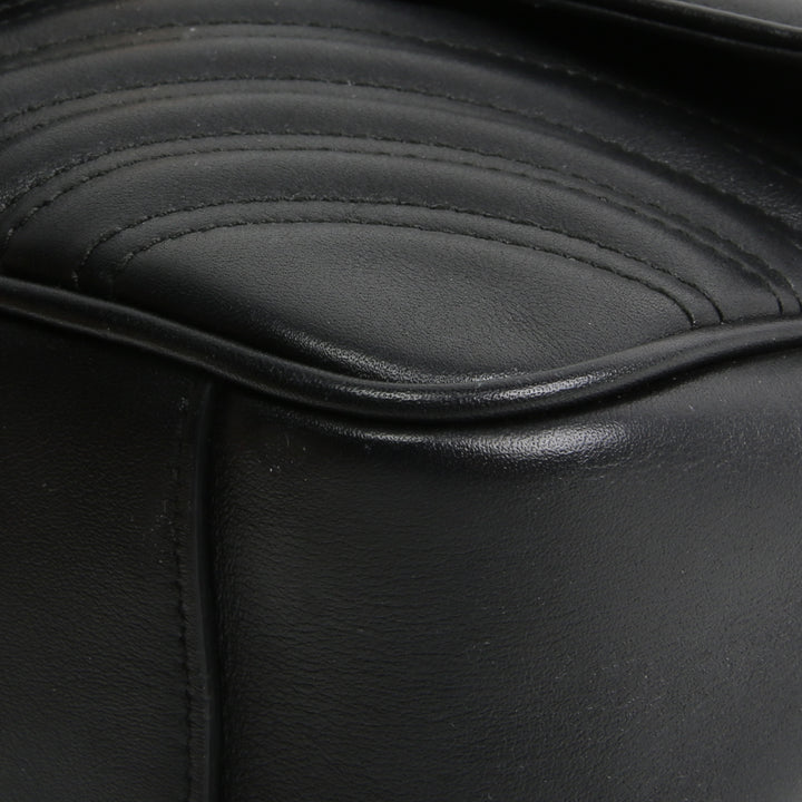 GUCCI Small GG Marmont Shoulder Bag - Black