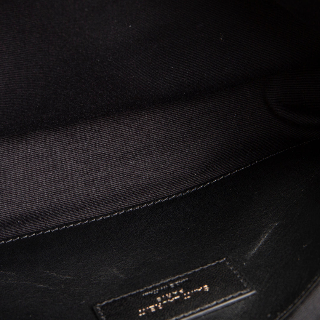 SAINT LAURENT West Hollywood Croc Embossed - Navy