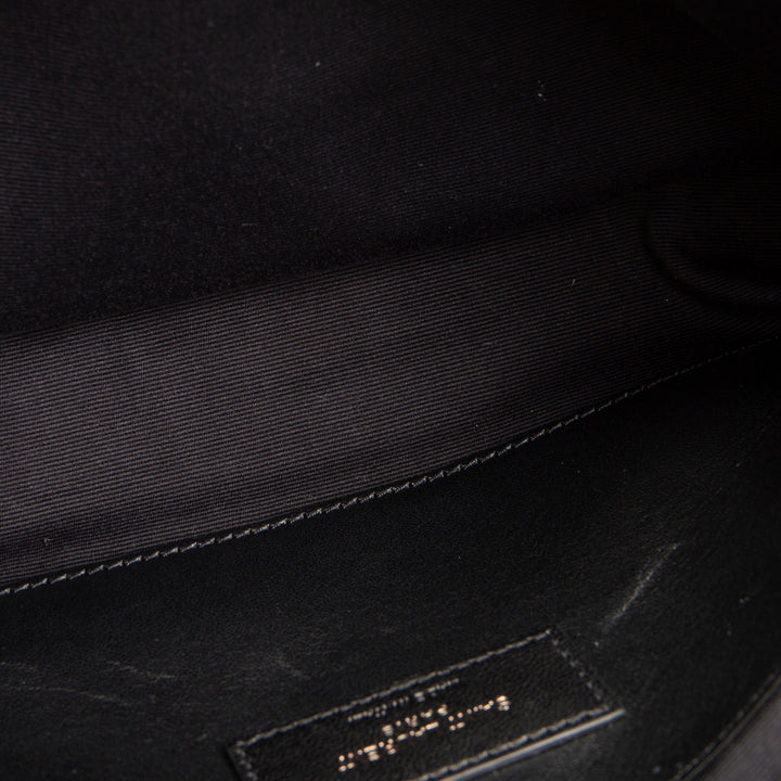 SAINT LAURENT West Hollywood Croc Embossed - Navy