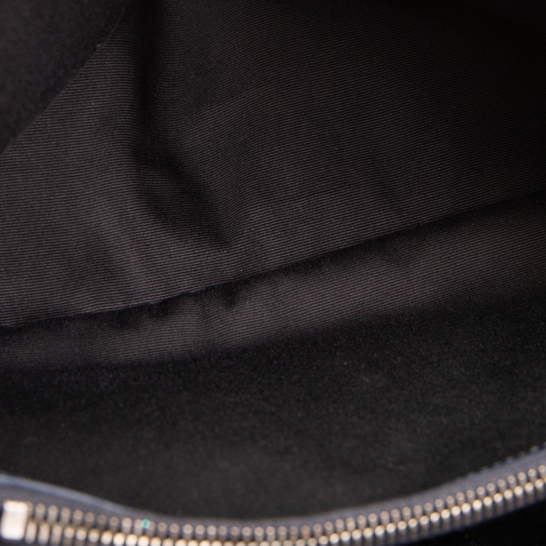 SAINT LAURENT West Hollywood Croc Embossed - Navy