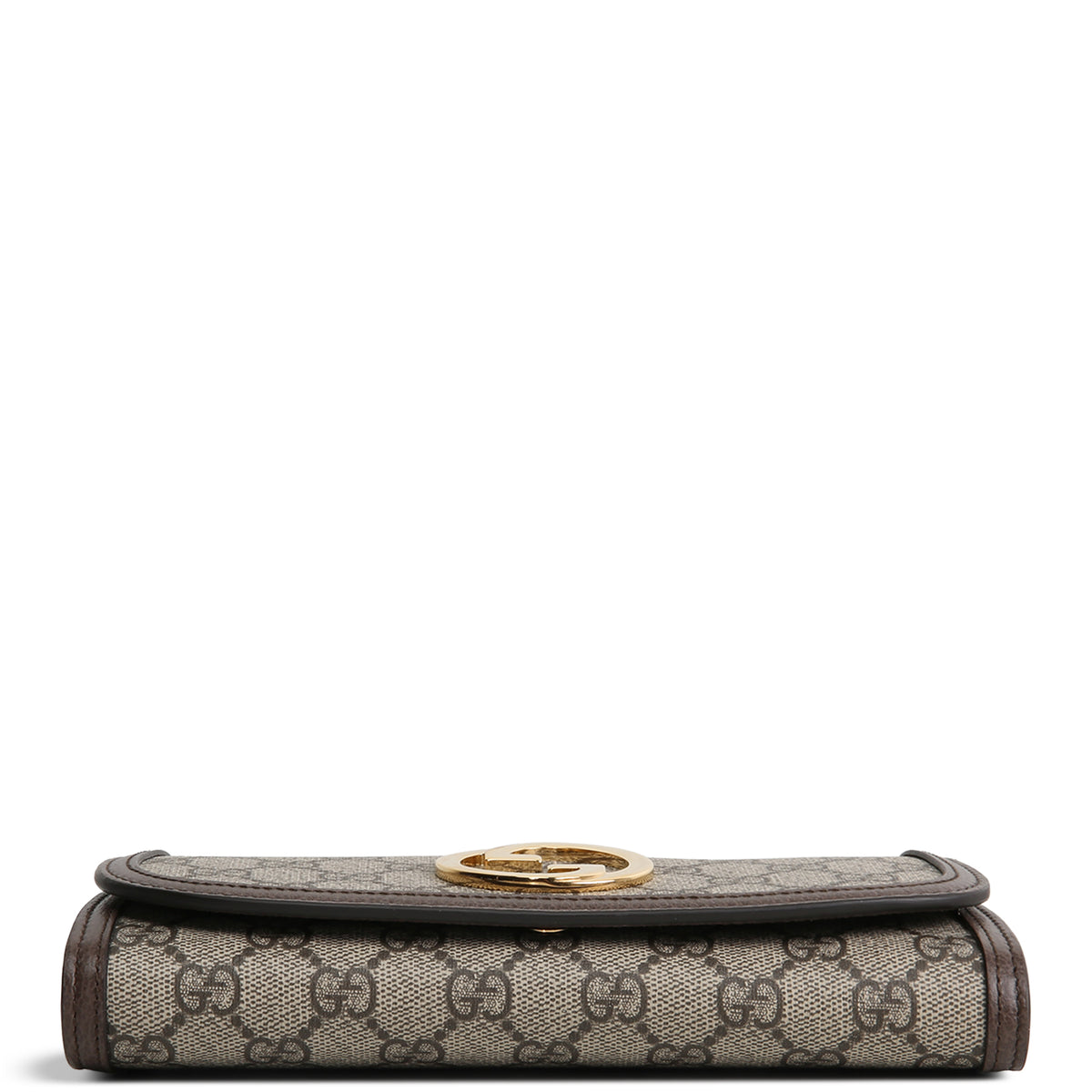 GUCCI GG Supreme Blondie Continental Chain Wallet - Beige &amp; Ebony