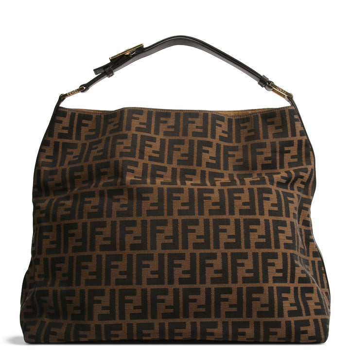 FENDI Zucca FF Hobo - Tobacco