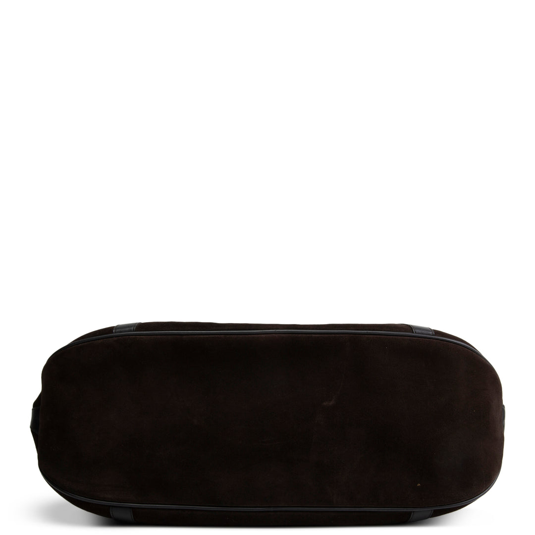 GUCCI Suede Bamboo Top Handle