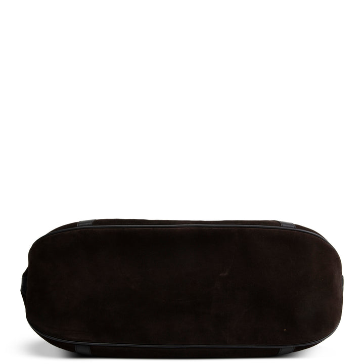 GUCCI Suede Bamboo Top Handle