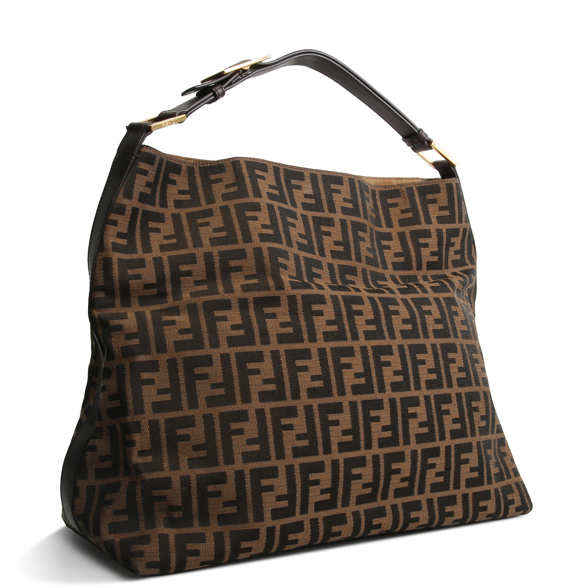 FENDI Zucca FF Hobo - Tobacco