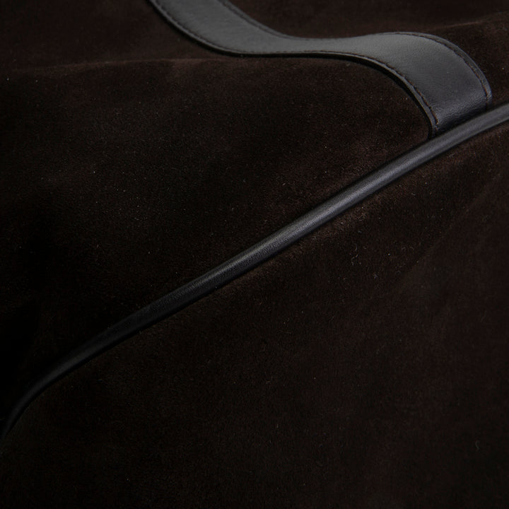 GUCCI Suede Bamboo Top Handle