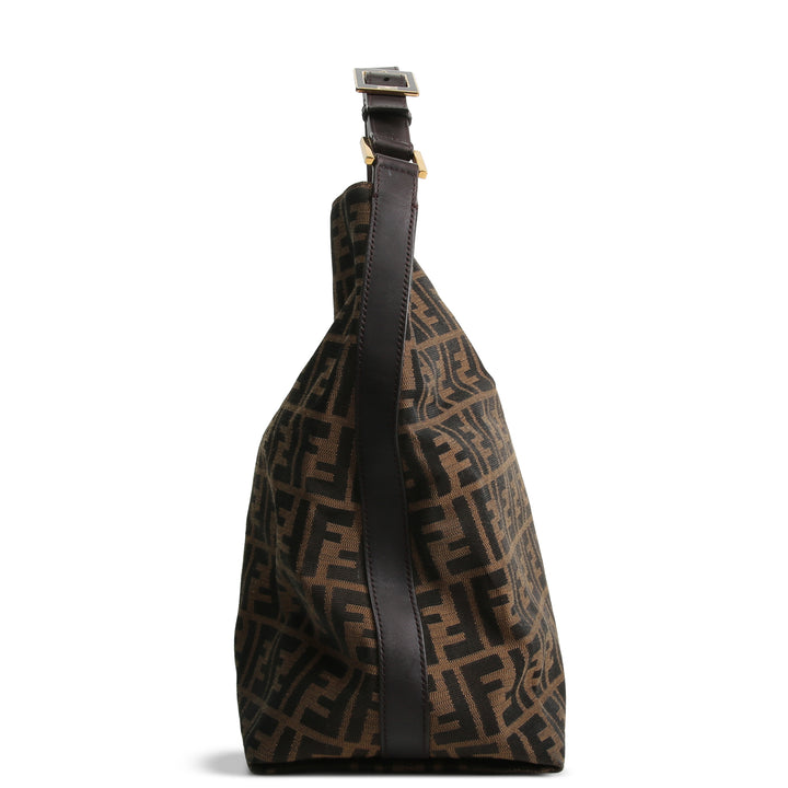 FENDI Zucca FF Hobo - Tobacco