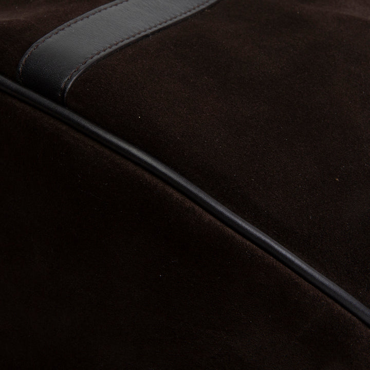 GUCCI Suede Bamboo Top Handle