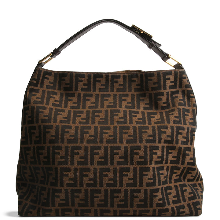 FENDI Zucca FF Hobo - Tobacco