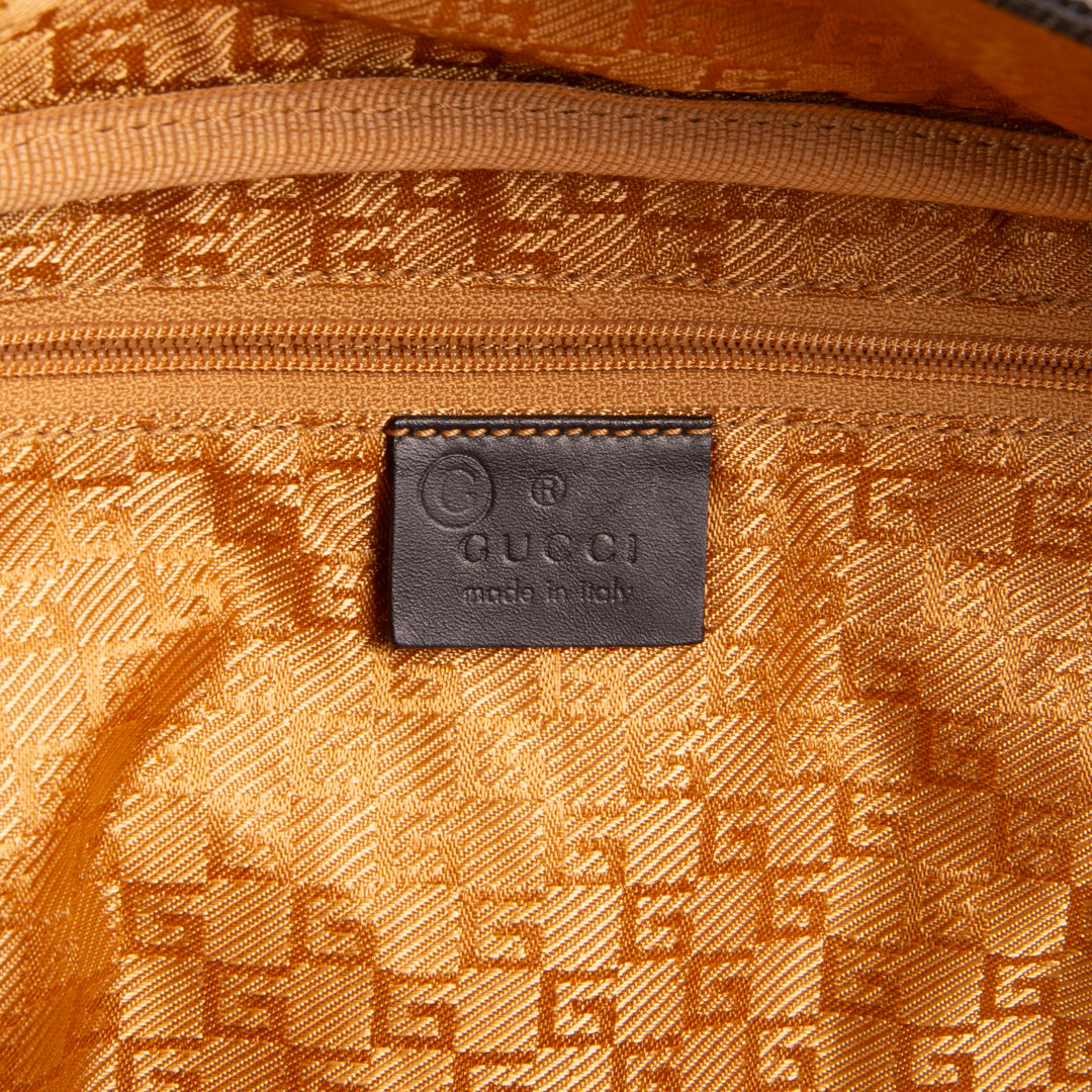 GUCCI Suede Bamboo Top Handle