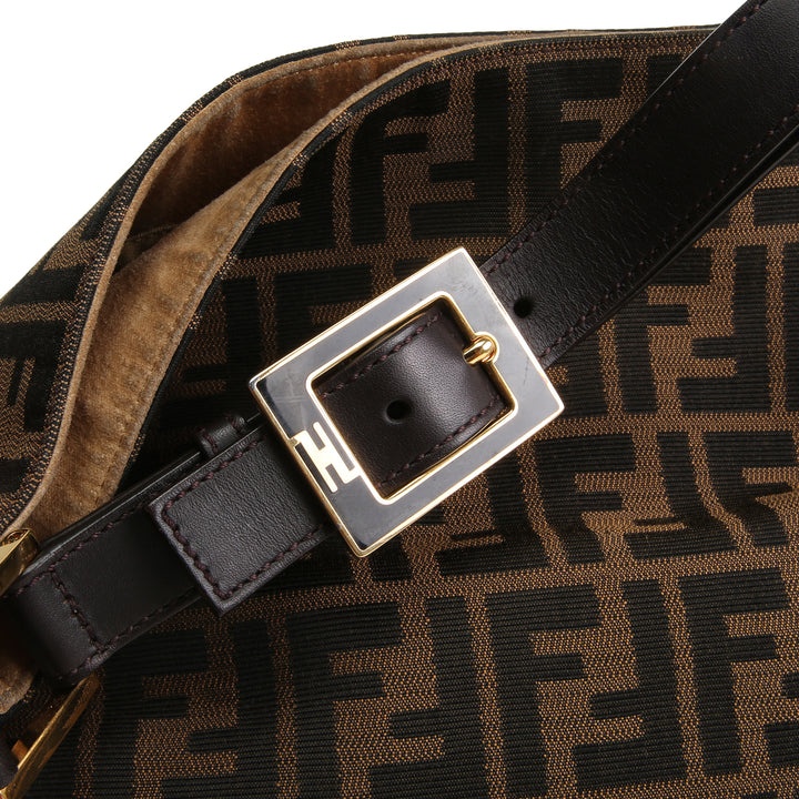 FENDI Zucca FF Hobo - Tobacco