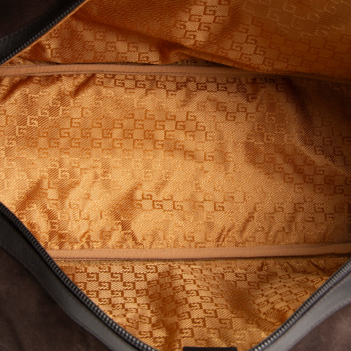 GUCCI Suede Bamboo Top Handle