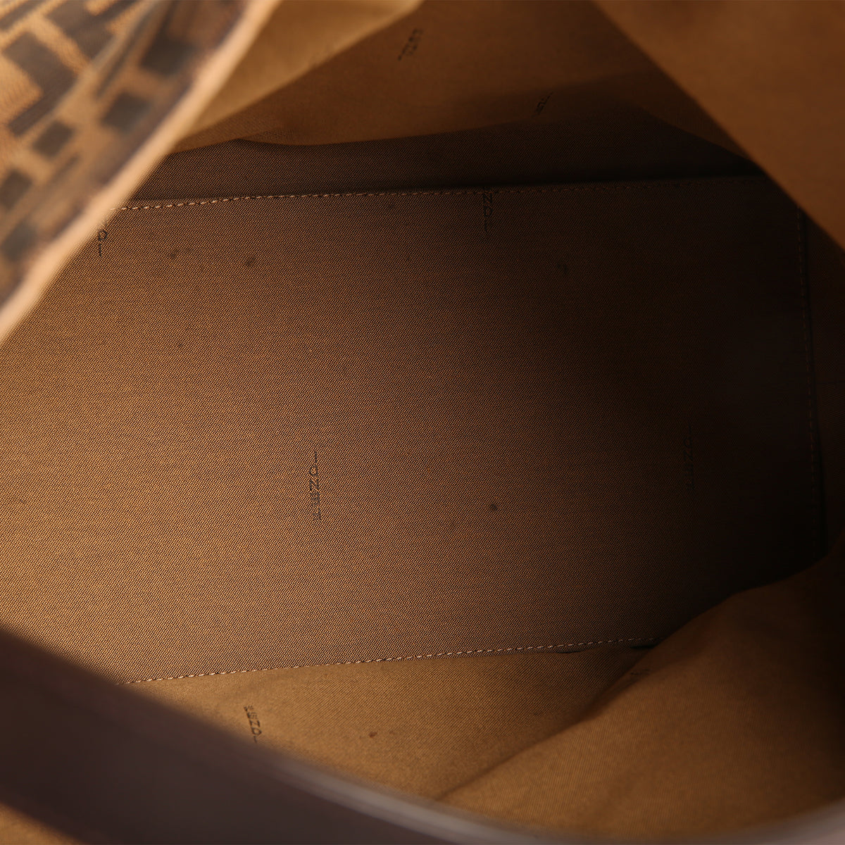 FENDI Zucca FF Hobo - Tobacco