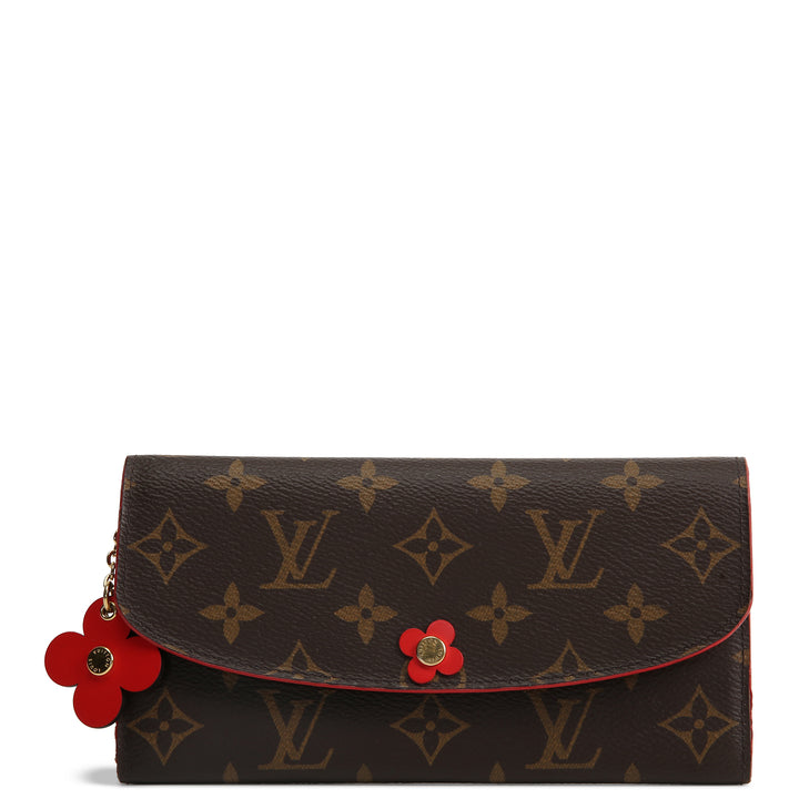 LOUIS VUITTON Monogram Bloom Flower Emilie Wallet